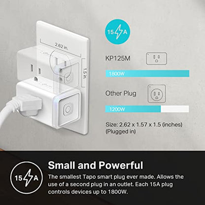 Smart Wi-Fi Plug with Energy Monitoring, Matter Support and Voice Control