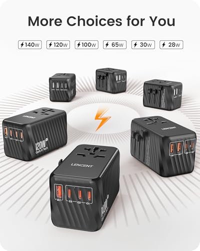 LENCENT 140W Universal Travel Adapter