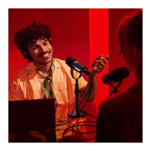 USB-C & XLR Podcast Microphone with Built-In Audio Interface and DSP Controls