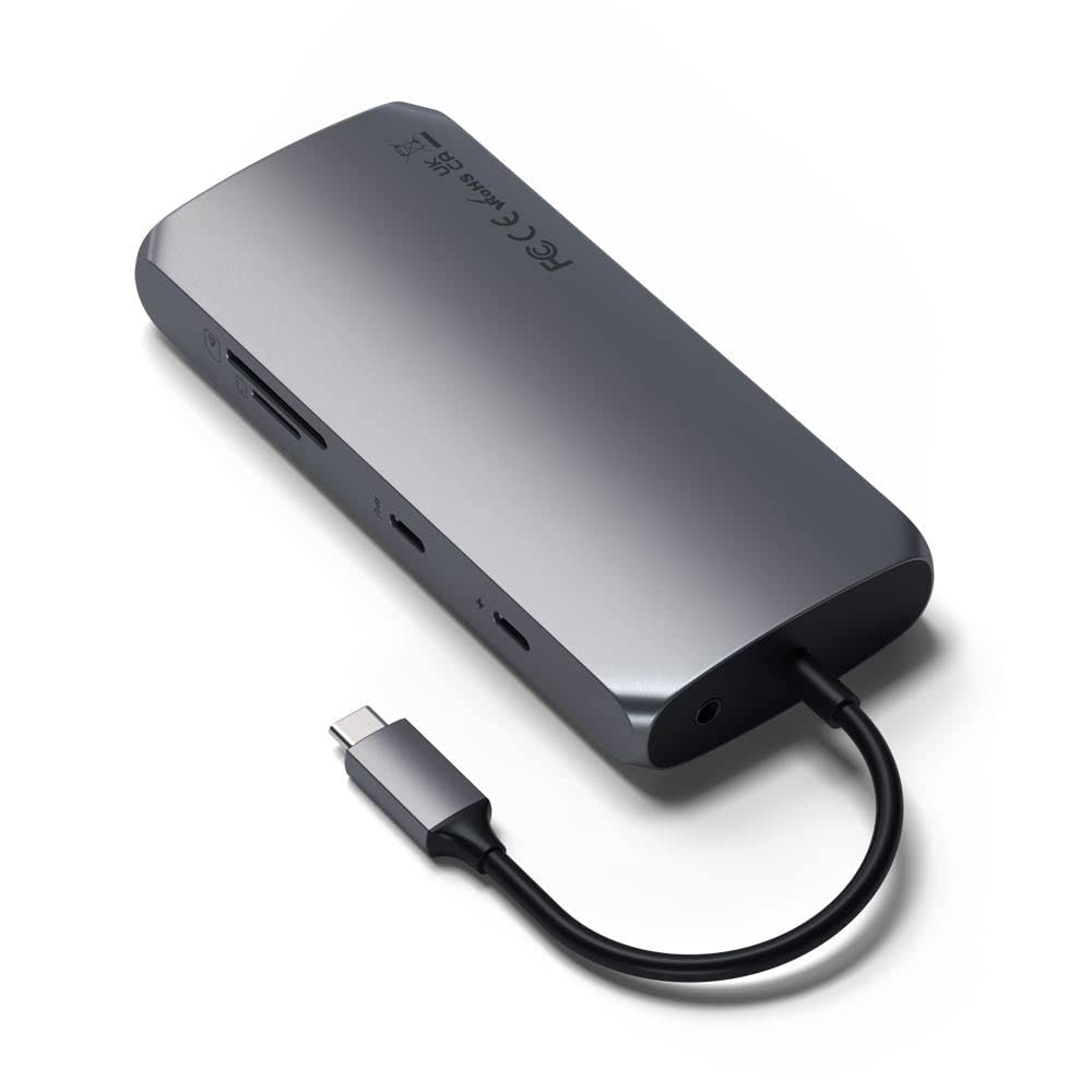 USB-C Multiport Hub with Dual 4K HDMI, 100W PD Charging and Ethernet Support