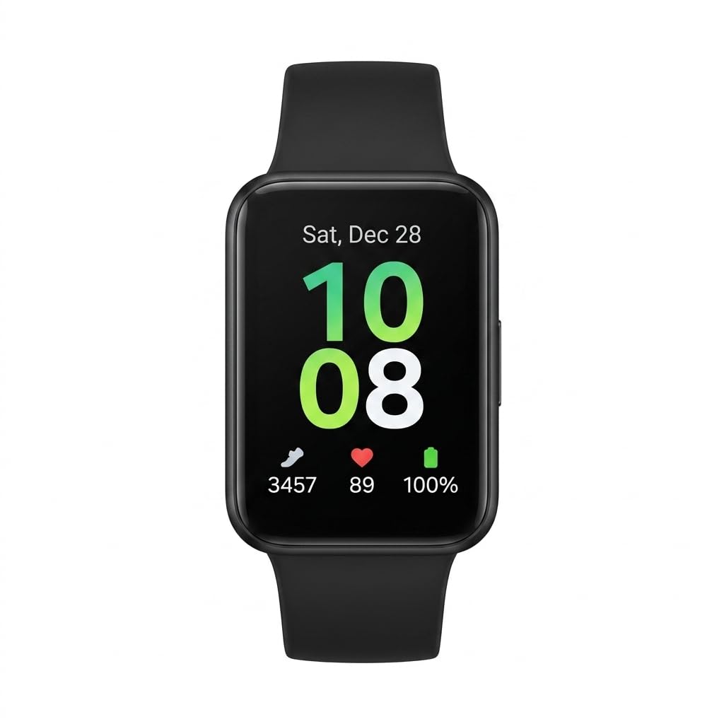Fitness Tracker with 1.6" AMOLED Display, 14-Day Battery Life and Exercise Modes