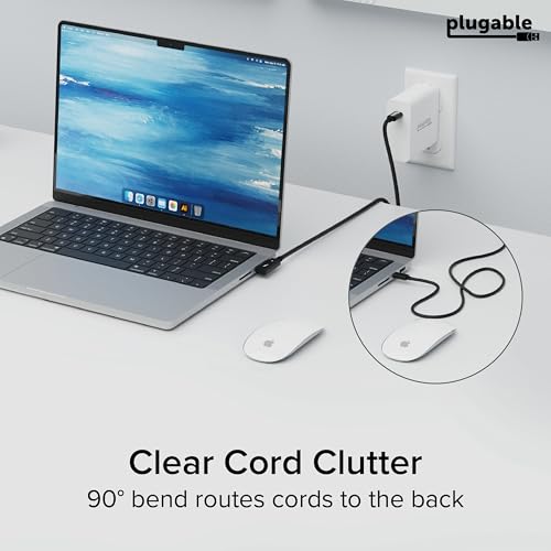 Right Angle Thunderbolt 4 USB-C Cable with 240W Charging and 40Gbps Data Transfer
