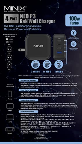 100W 4-Port GaN USB-C Charger with Fast Charging Support