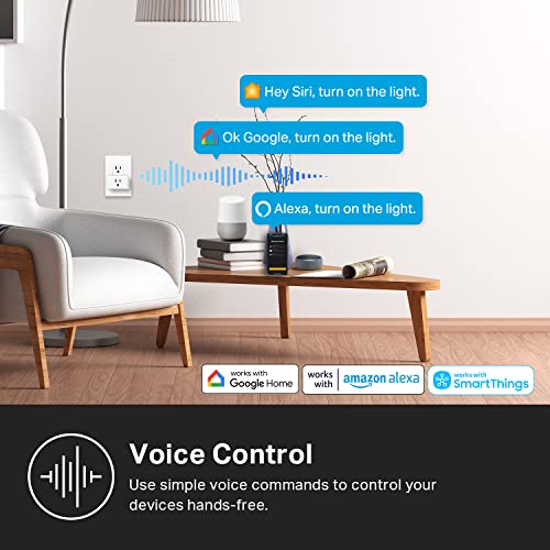 Smart Wi-Fi Plug with Energy Monitoring, Matter Support and Voice Control