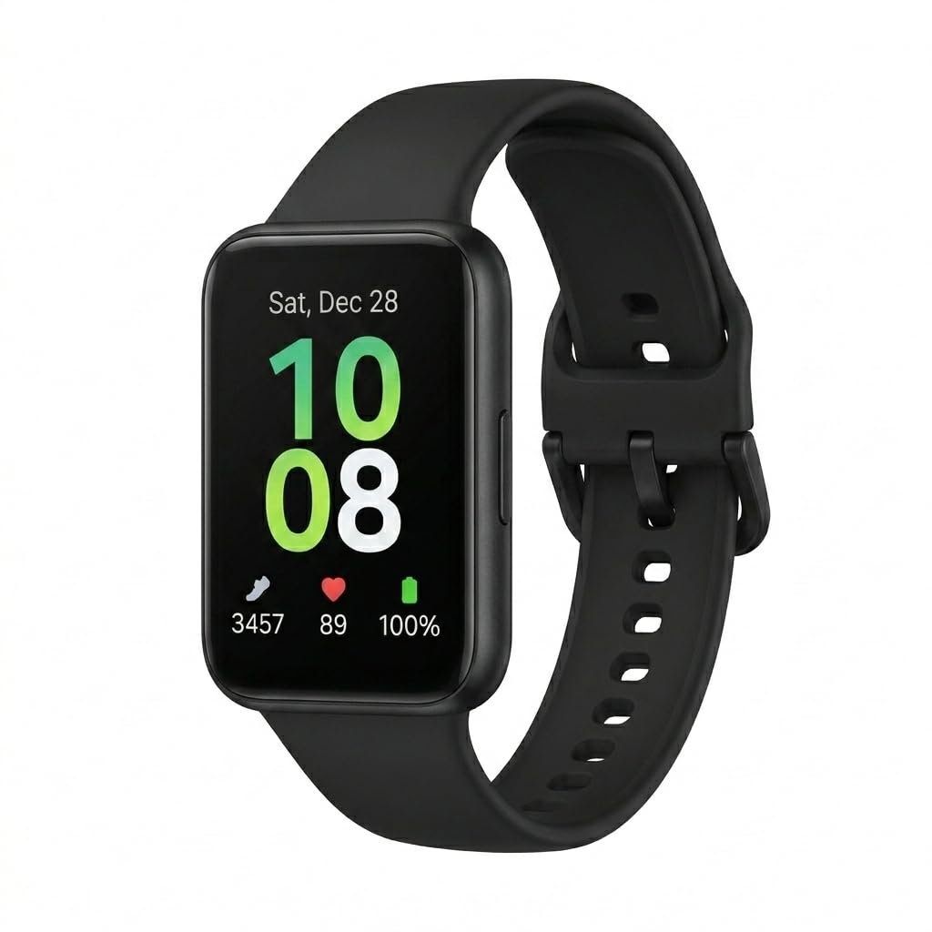 Fitness Tracker with 1.6" AMOLED Display, 14-Day Battery Life and Exercise Modes
