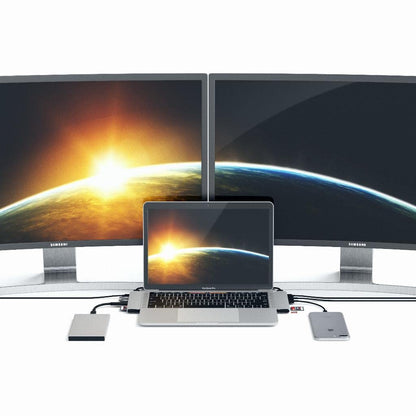 USB-C Pro Hub Adapter with 4K HDMI, USB-C Data and Card Readers