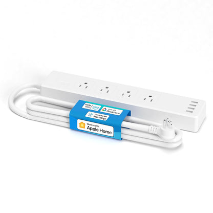 Smart Wi-Fi Power Strip with 4 Outlets, USB Ports and Voice Control Support
