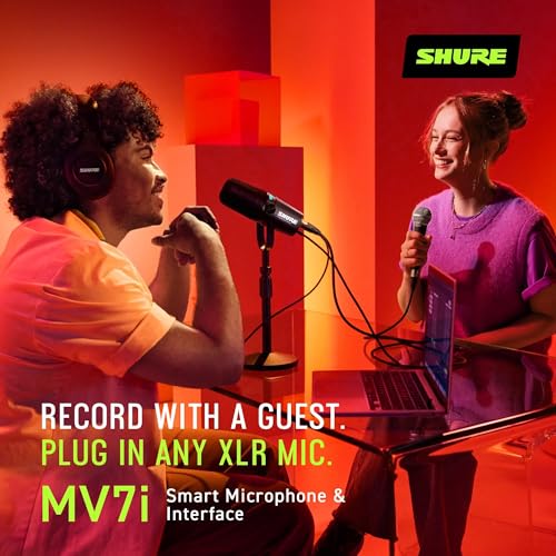 USB-C & XLR Podcast Microphone with Built-In Audio Interface and DSP Controls