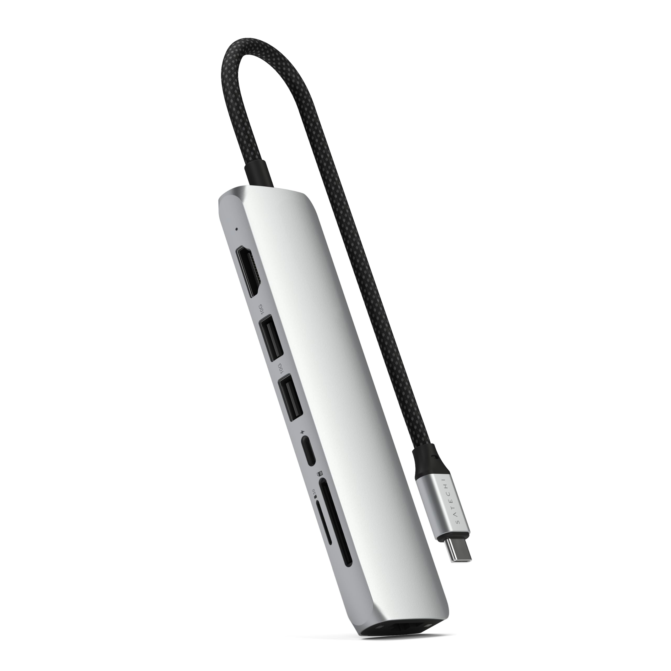 USB-C Slim Multiport Adapter with 4K HDMI, Ethernet and 60W PD Charging