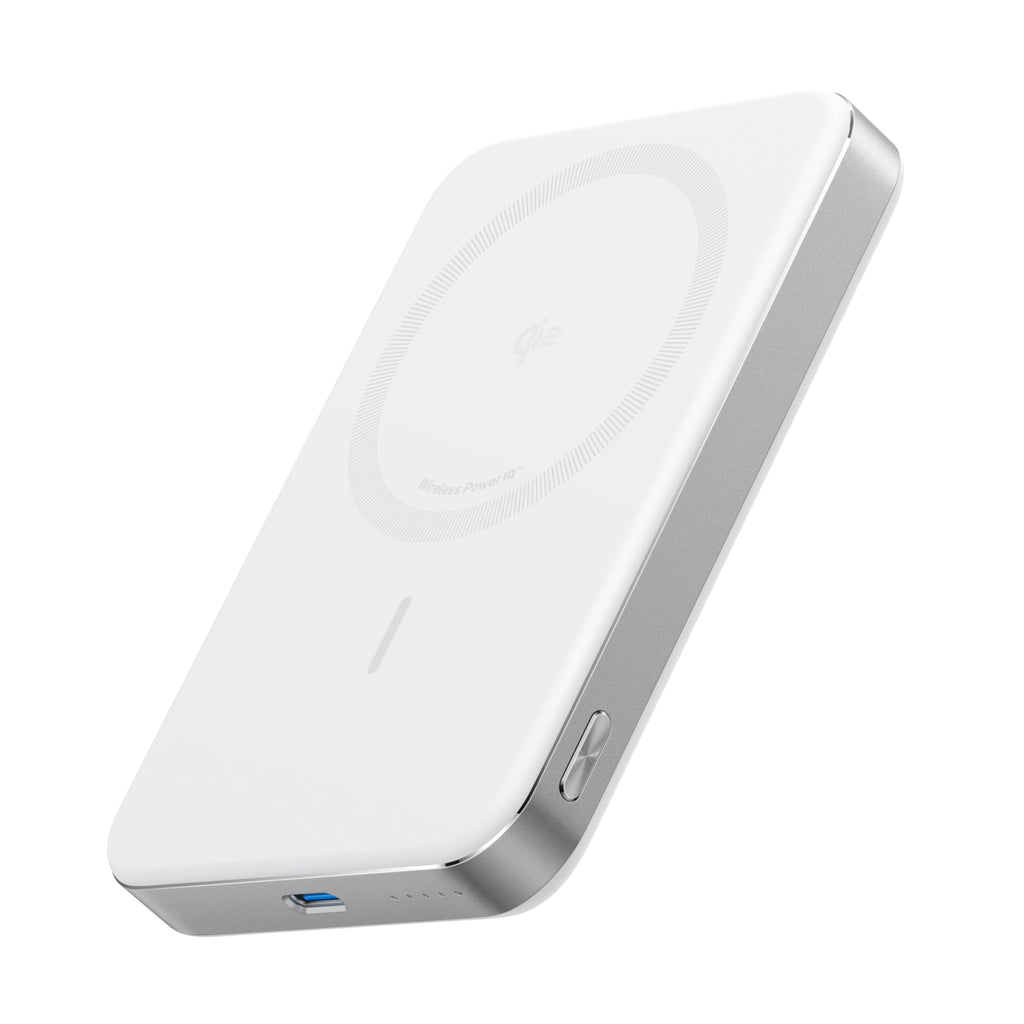 10000mAh Qi2 Magnetic Power Bank with 15W Wireless Charging Support