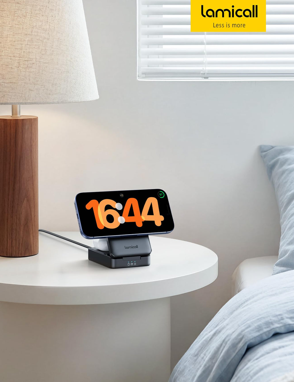 Foldable 3-in-1 Magnetic Wireless Charging Station with Cooling Support