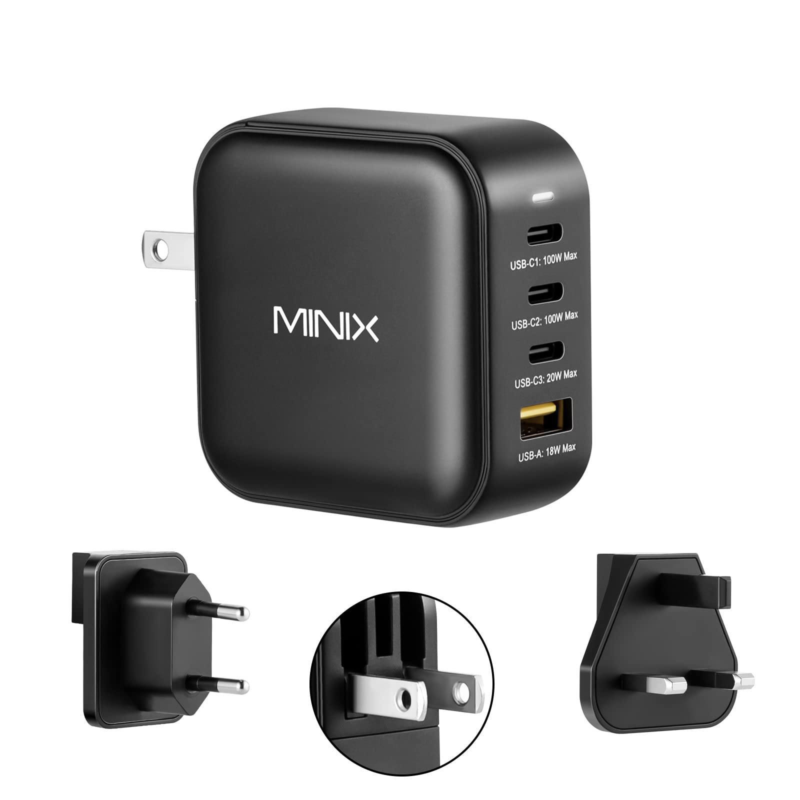 100W 4-Port GaN USB-C Charger with Fast Charging Support