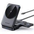 Foldable 3-in-1 Magnetic Wireless Charging Station with Cooling Support