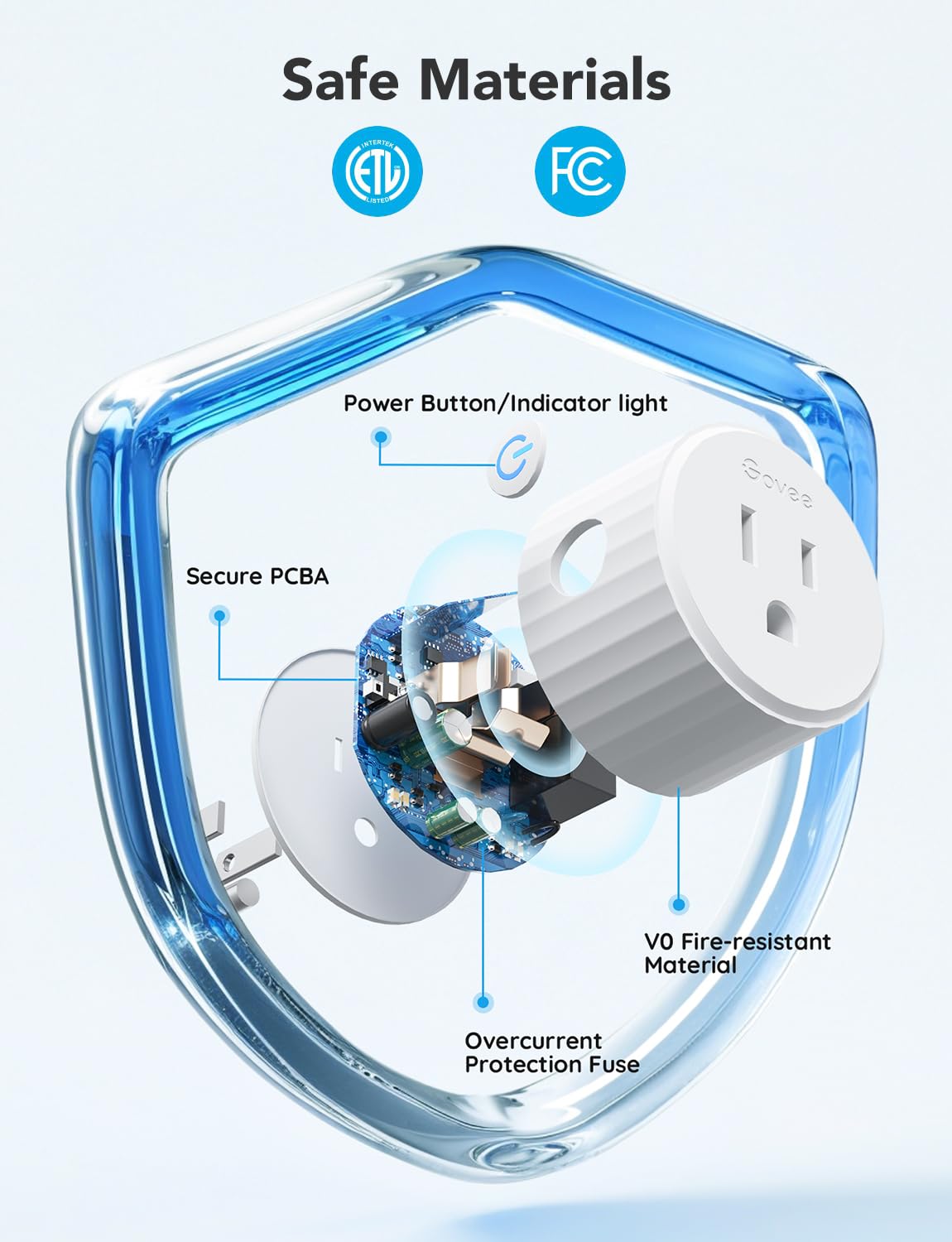 Mini Smart Wi-Fi Plug with Timer Function and Voice Control Support