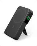 10000mAh Qi2 Wireless Power Bank with Smart Display and Foldable Stand