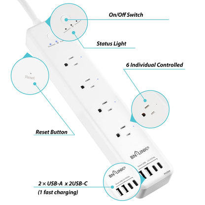 BN LINK Smart Plug Power Strip