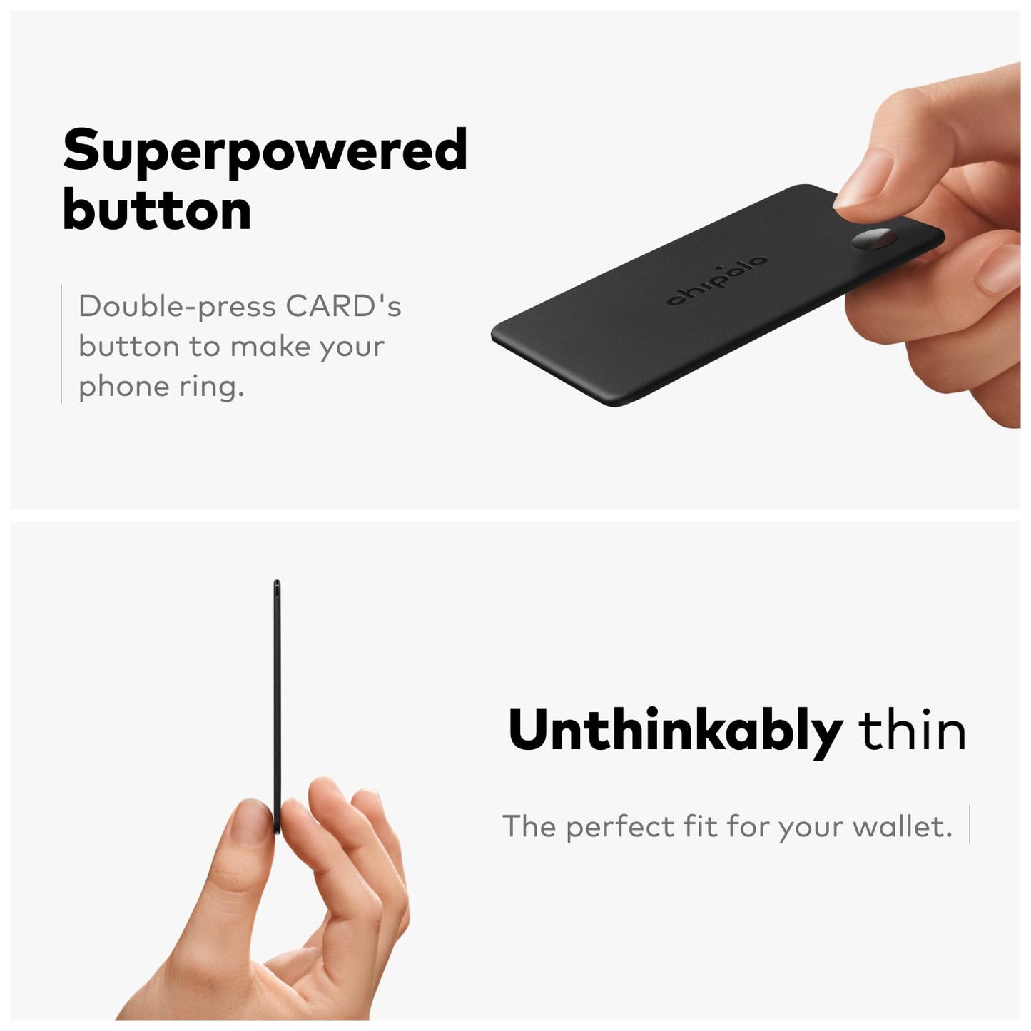 Chipolo Card – Rechargeable Wallet Tracker Card
