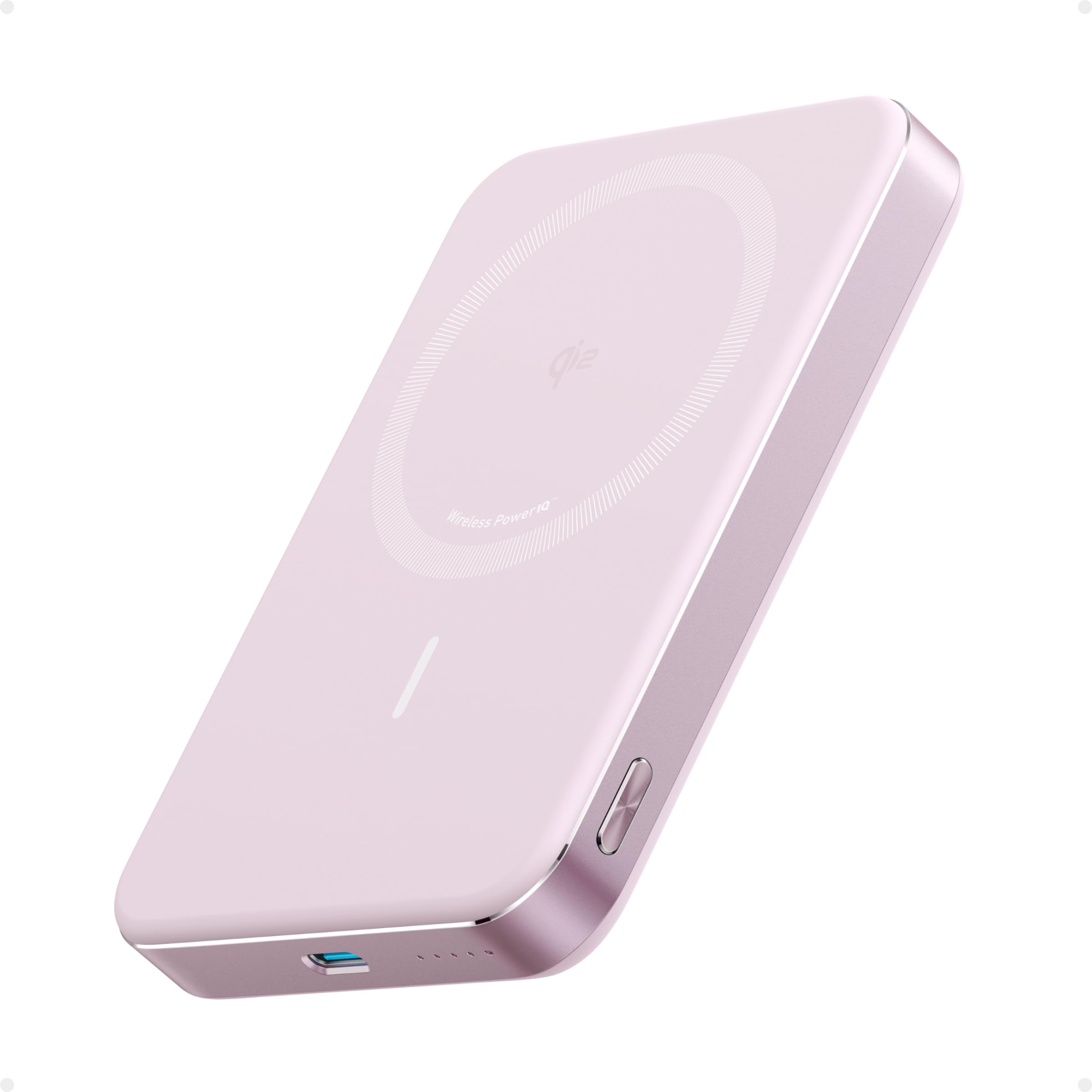 10000mAh Qi2 Magnetic Power Bank with 15W Wireless Charging Support