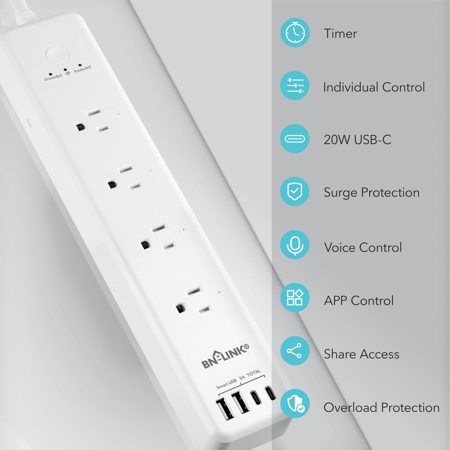 BN LINK Smart Plug Power Strip
