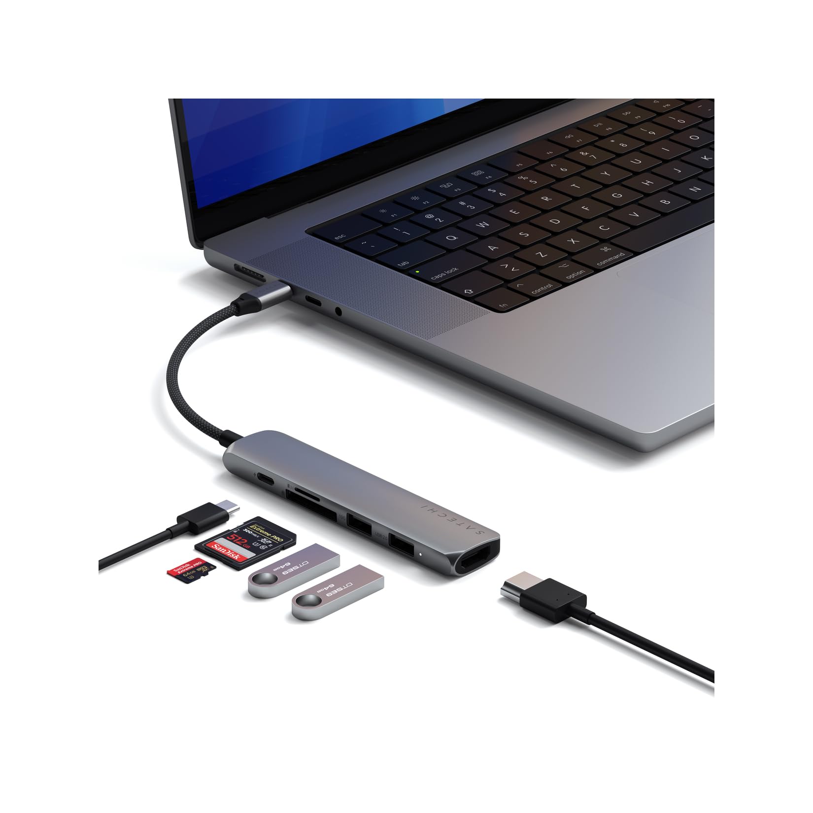 6-in-1 USB-C Hub with 4K HDMI, 100W PD Charging and USB Ports
