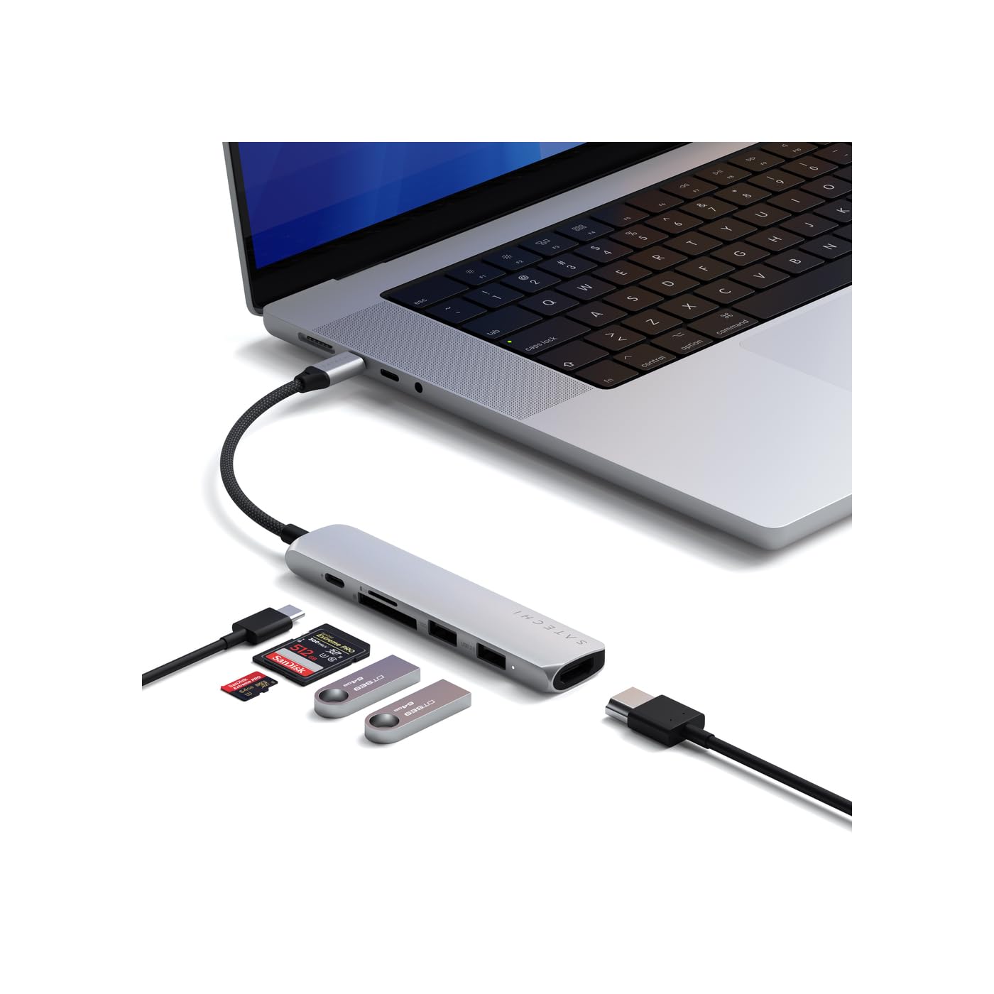 6-in-1 USB-C Hub with 4K HDMI, 100W PD Charging and USB Ports