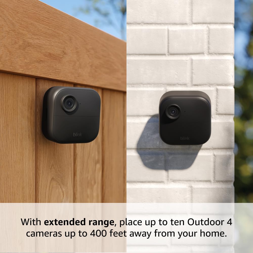 Wireless Outdoor Security Camera with Long Battery Life and Extended Range Coverage