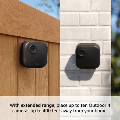 Wireless Outdoor Security Camera with Long Battery Life and Extended Range Coverage