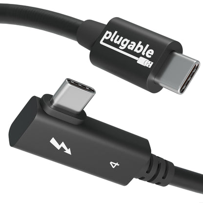 Right Angle Thunderbolt 4 USB-C Cable with 240W Charging and 40Gbps Data Transfer