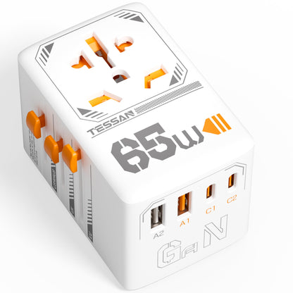 Tessan Universal Travel Adapter Type C/G/A/I 1 4 powerconverter