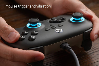 Wired Gaming Controller with Hall Effect Joysticks, Hall Triggers and RGB Lighting