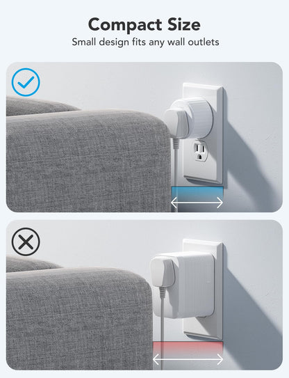 Mini Smart Wi-Fi Plug with Timer Function and Voice Control Support
