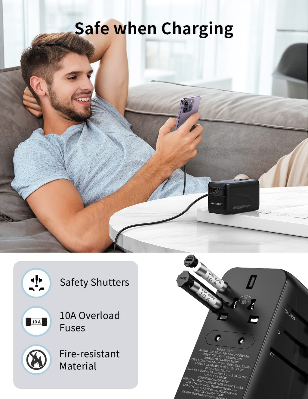 MOMAX Universal Travel Adapter