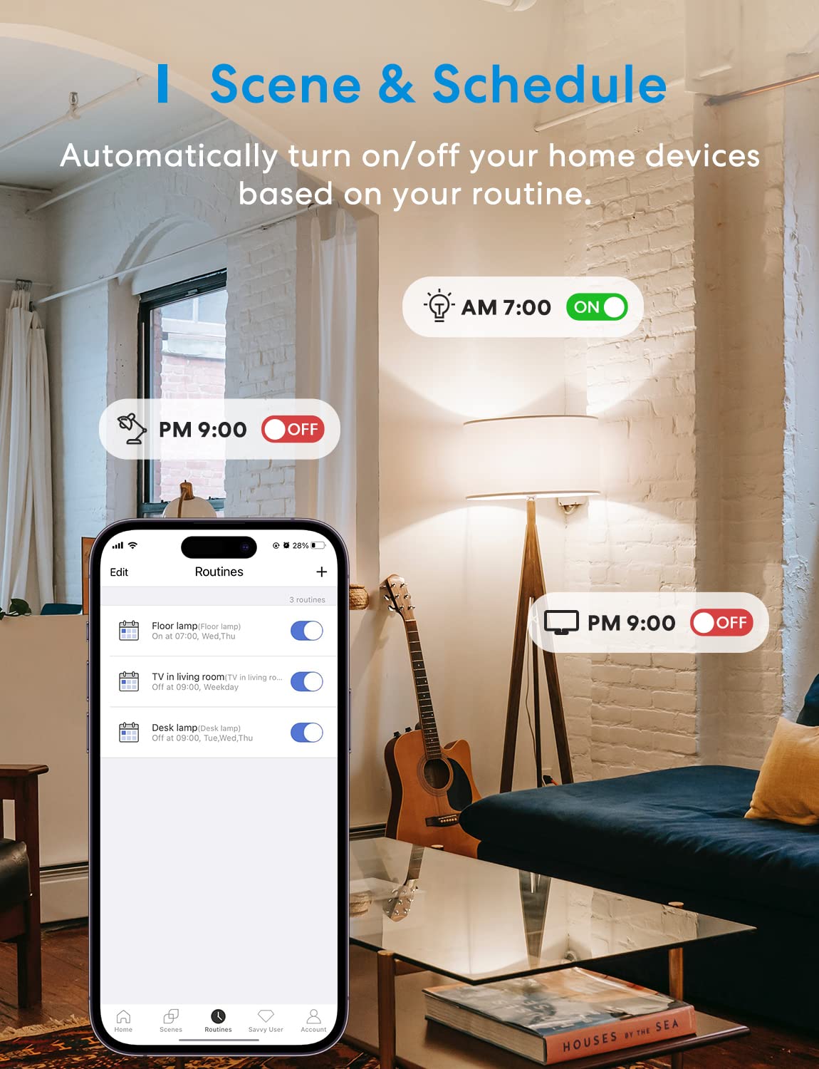 Smart Wi-Fi Power Strip with 4 Outlets, USB Ports and Voice Control Support