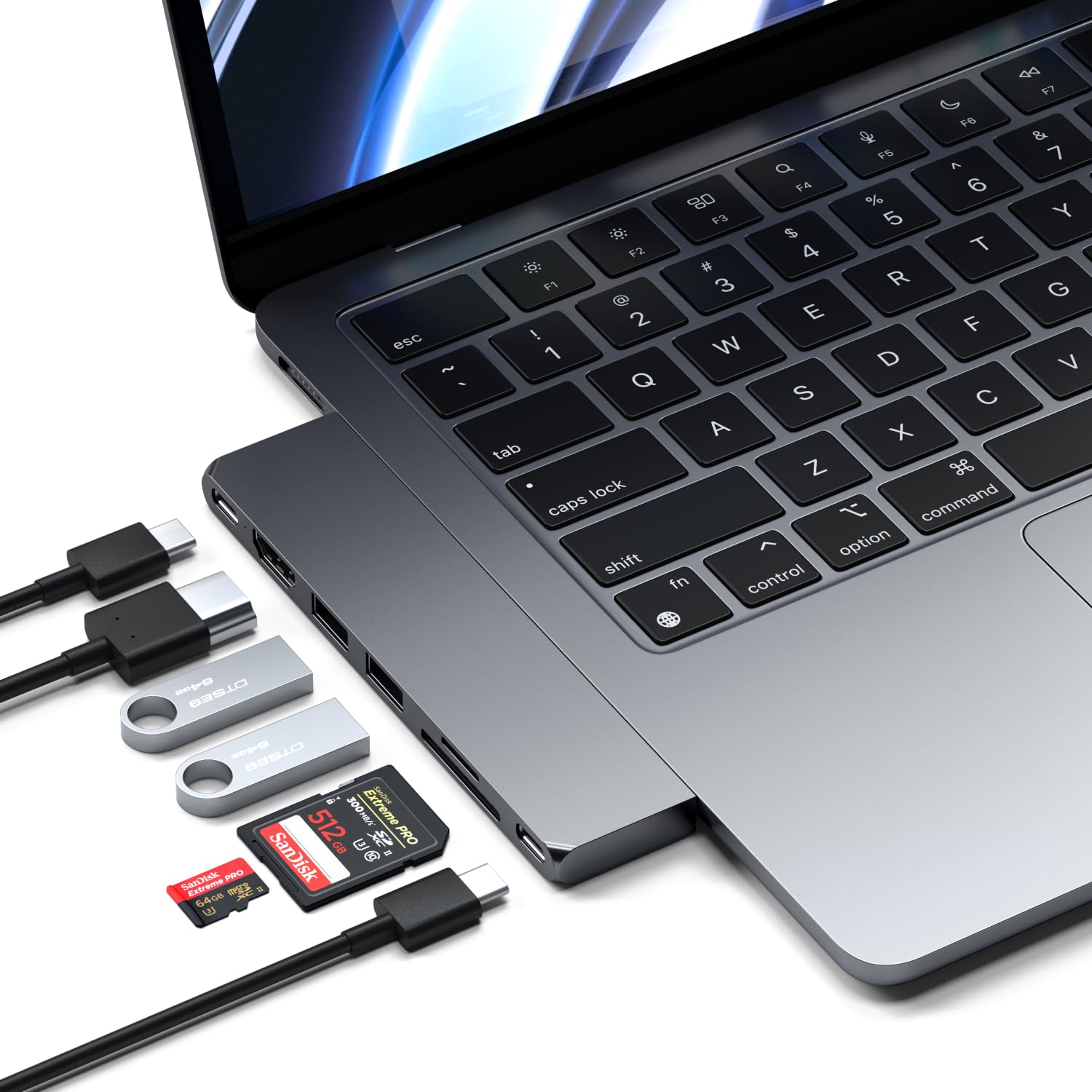 7-in-1 USB-C Hub Adapter with 4K HDMI, USB 4 and 100W PD Charging