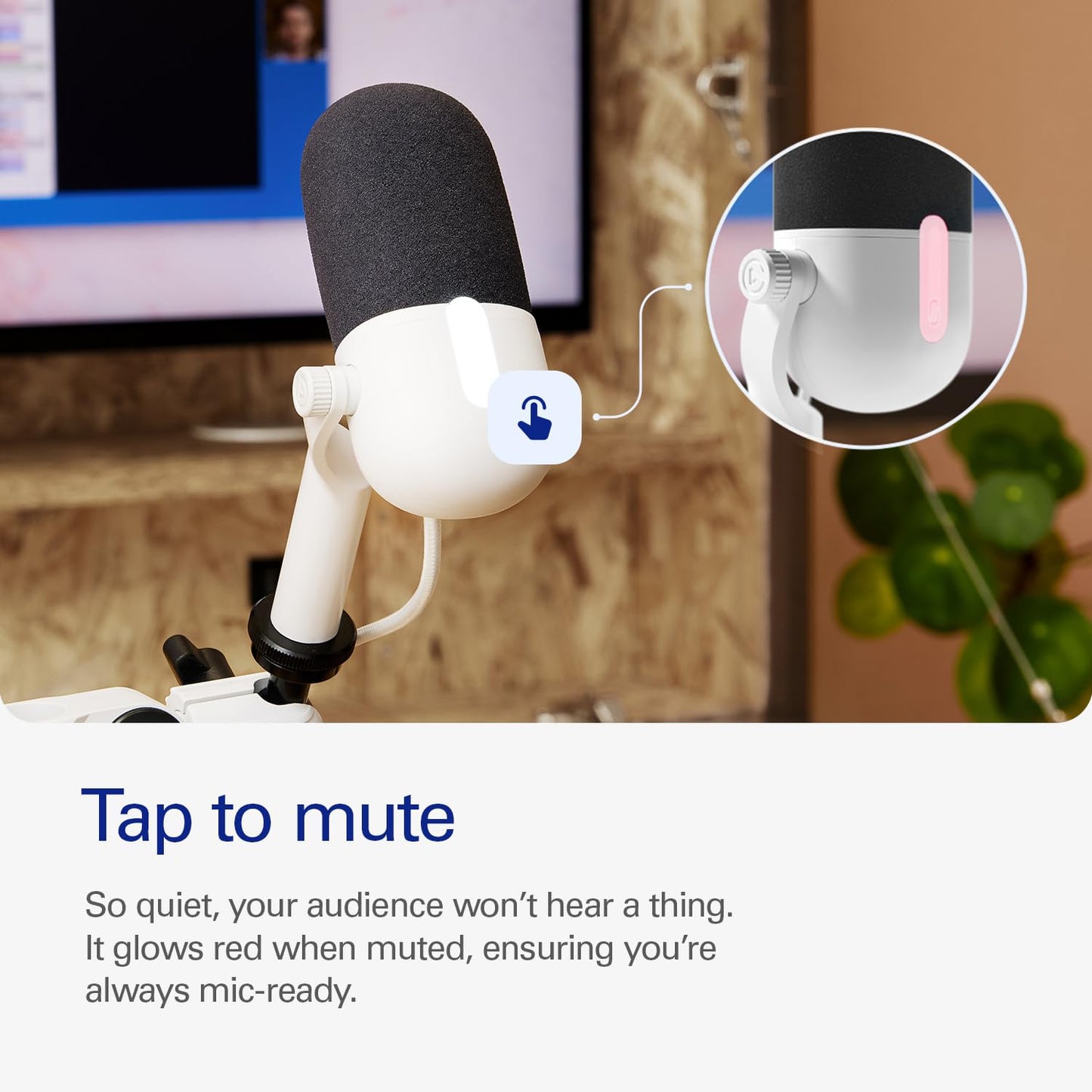 Elgato Wave Neo USB Condenser Microphone, Tap to Mute