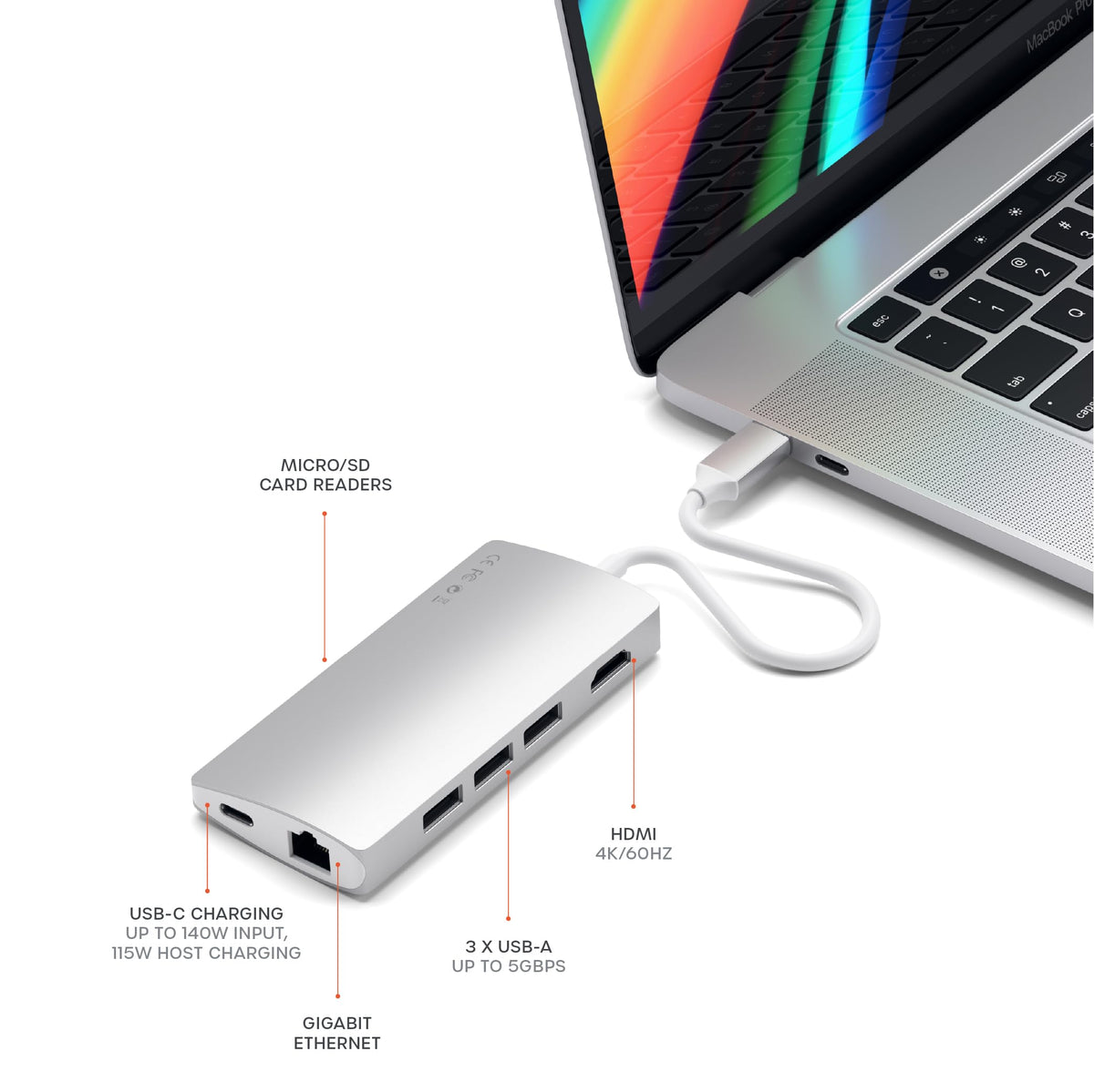 Satechi USB C Hub Multiport Adapter