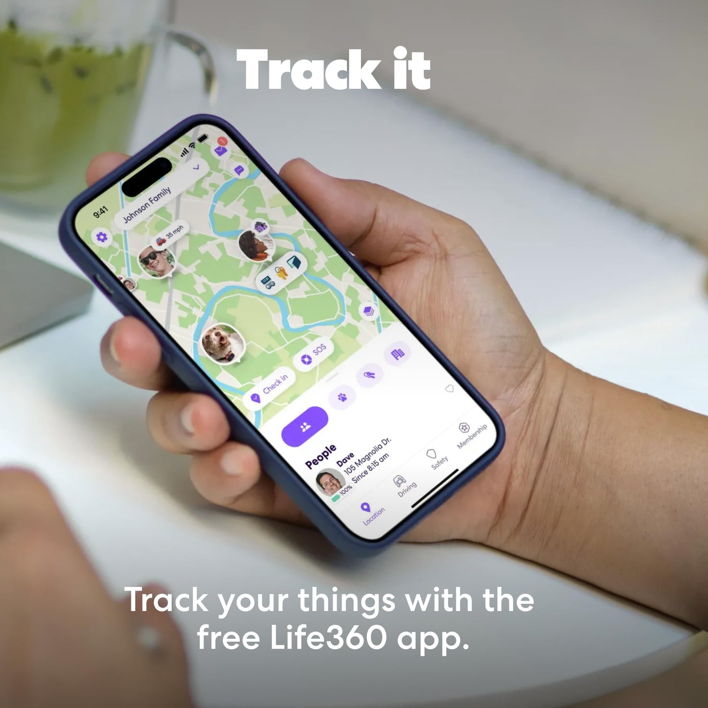 Bluetooth Tracker with Long Range Item Finder and Location Alerts for iOS & Android