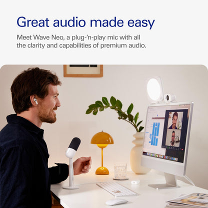 Elgato Wave Neo USB Condenser Microphone, Tap to Mute