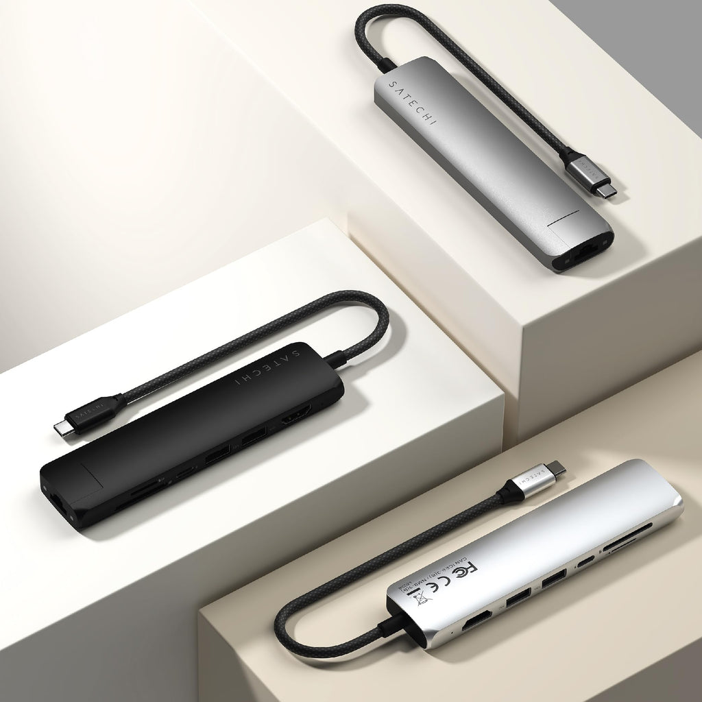 USB-C Slim Multiport Adapter with 4K HDMI, Ethernet and 60W PD Charging