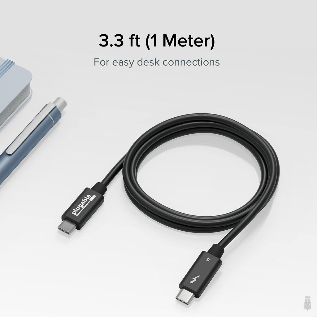 Thunderbolt 4 USB-C Cable with 240W Charging and 40Gbps Data Transfer