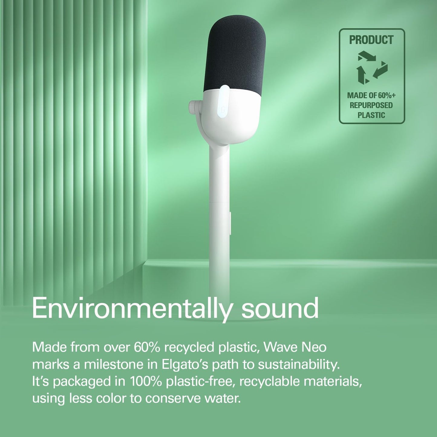 Elgato Wave Neo USB Condenser Microphone, Tap to Mute