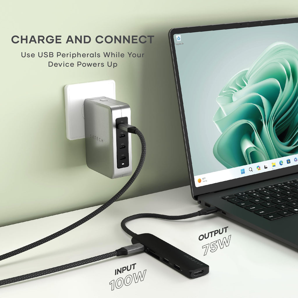 6-in-1 USB-C Hub with 4K HDMI, 100W PD Charging and USB Ports