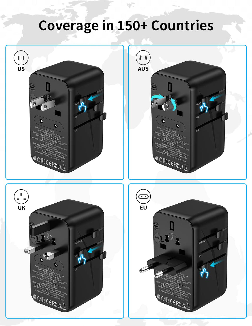 MOMAX Universal Travel Adapter