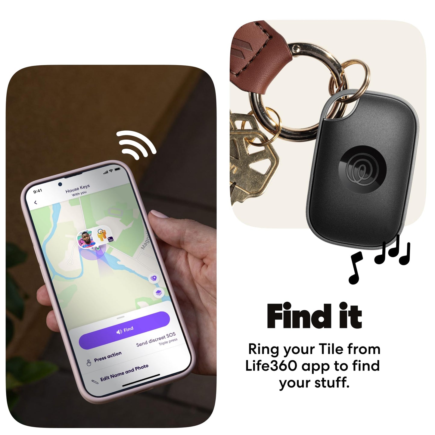 Bluetooth Tracker with Long Range Item Finder and Location Alerts for iOS & Android