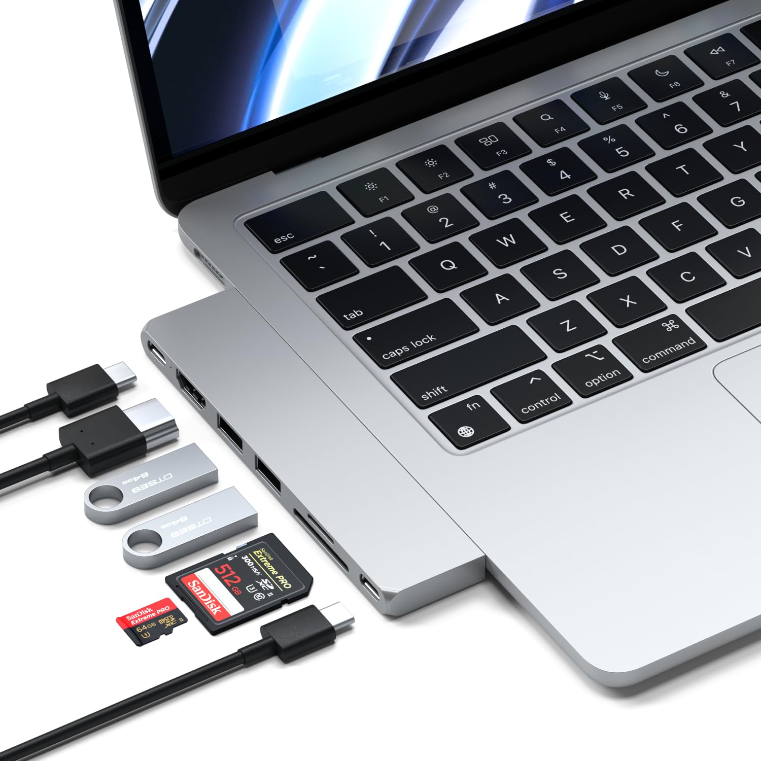 7-in-1 USB-C Hub Adapter with 4K HDMI, USB 4 and 100W PD Charging