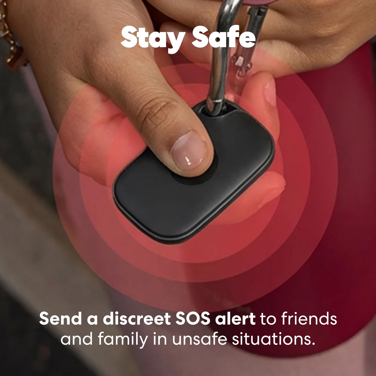 Bluetooth Tracker with Long Range Item Finder and Location Alerts for iOS & Android