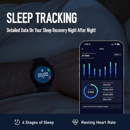 GPS Sport Watch with Heart Rate Monitoring, Navigation and Sleep Tracking