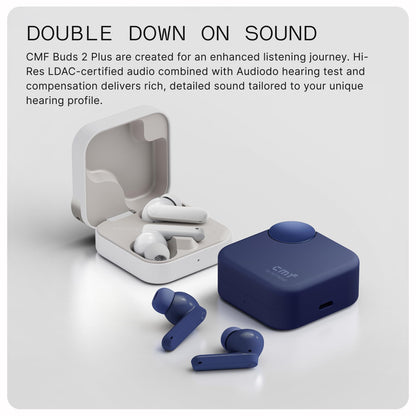 Wireless Earbuds with Adaptive Noise Cancellation and Hi-Res Audio Support