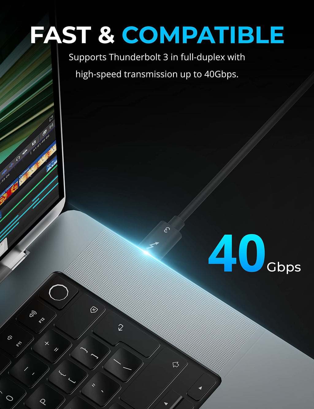 SABRENT Thunderbolt 3 / Thunderbolt 4 USB Type C Cable