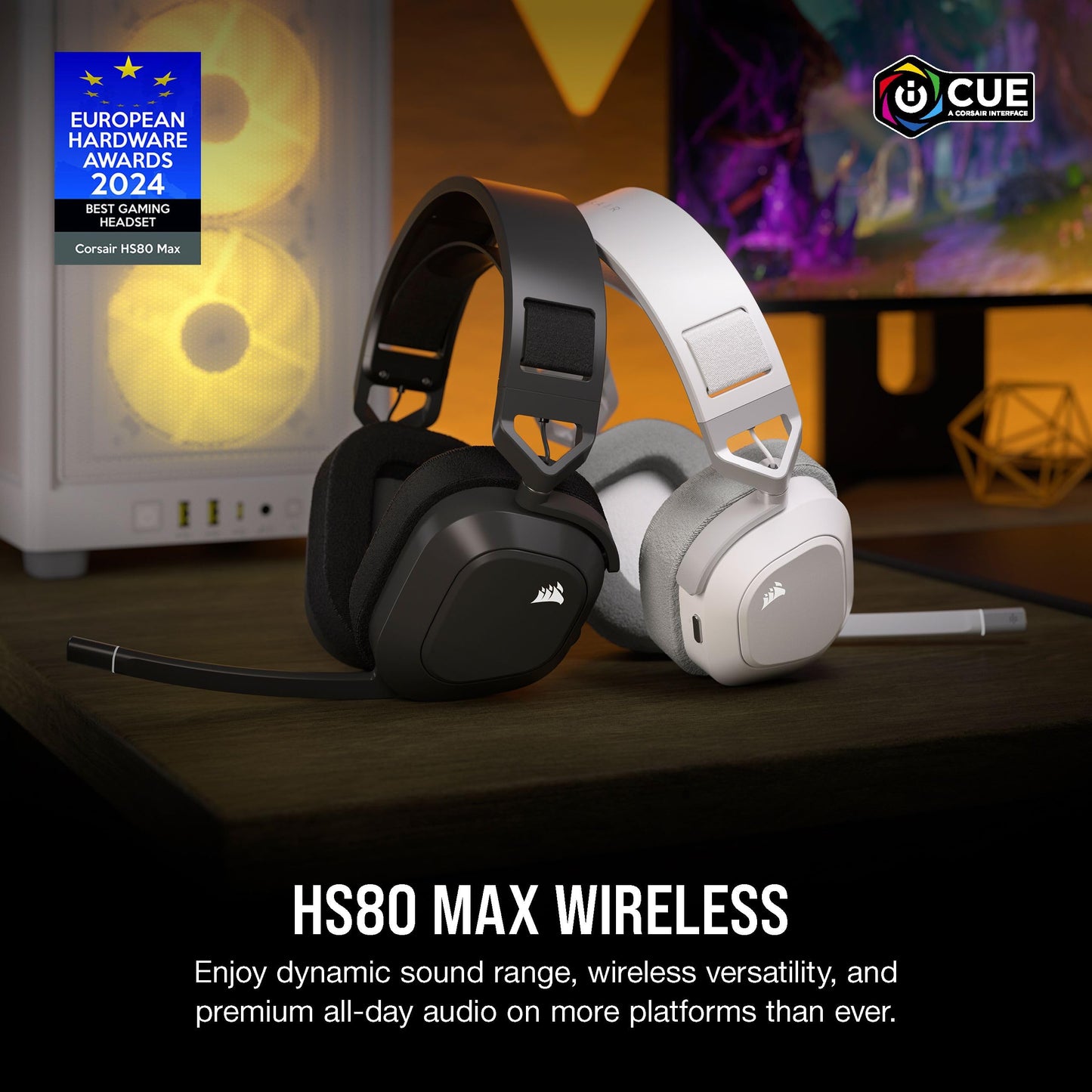 Wireless Gaming Headset with Dolby Atmos and Broadcast Quality Microphone
